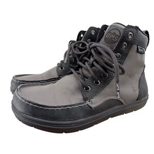 Lems Boulder Boot Unisex Smoke Gray Lace Up Ankle Boots Mens 7, Womens 8.5